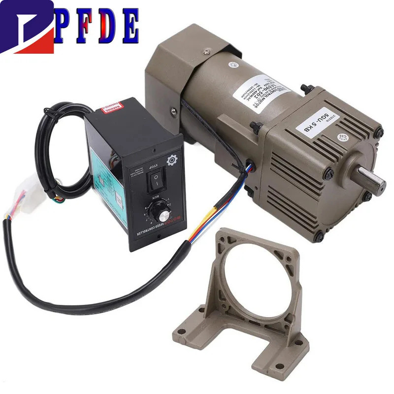 5RK90GU-CF 450-2.7RPM 220V 90W AC Reversible Gear Variable Speed Motor 1:3-1:500 5GU AC เกียร์ลดเกีย