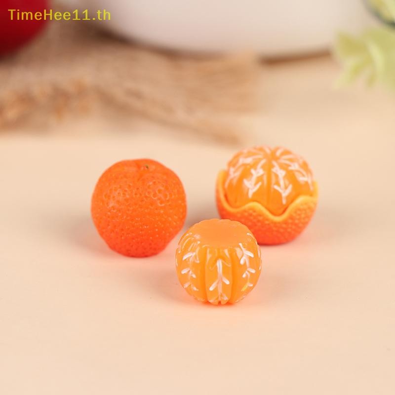 TimeHee 1:6 / 1:12 Dollhouse Orange Model Food Play DIY Kitchen ซูเปอร์มาร์เก็ตตกแต่ง TH