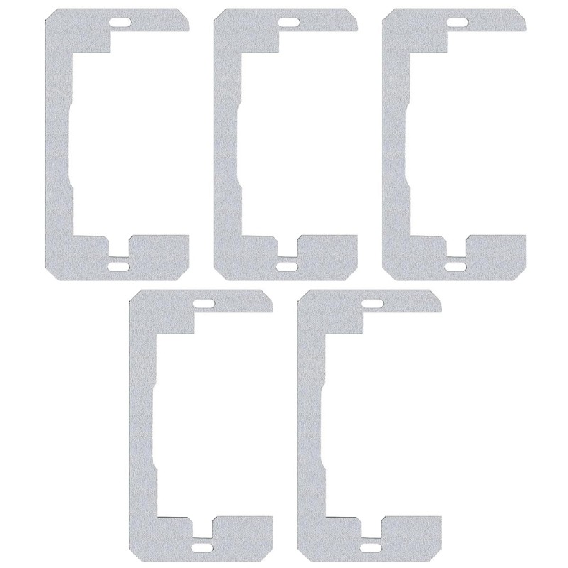SPT* โลหะ Outlet Leveler Spacer แผ่น Gaps Filler ชุด 6 ชิ้นสําหรับ Uneven Wall Plate Gaps