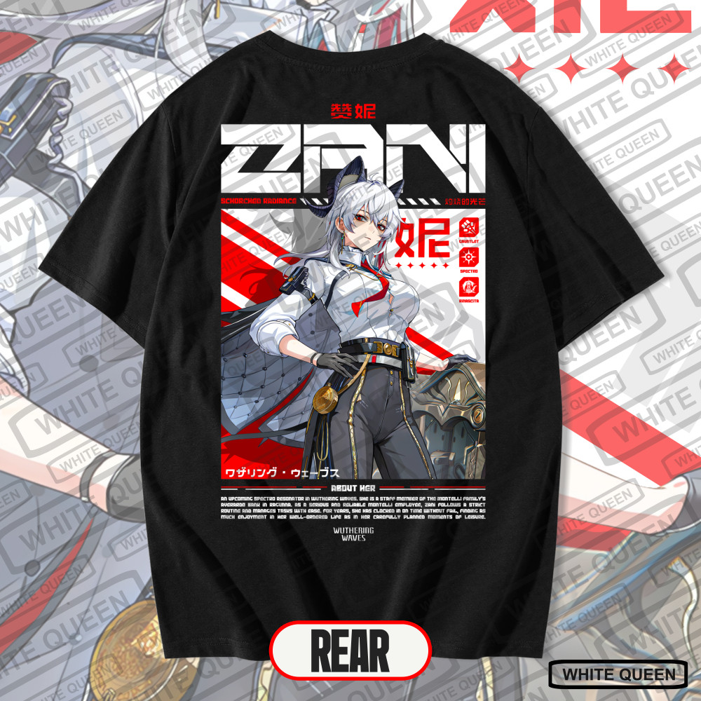 WHITE QUEEN - เสื้อยืด ZANI WUTHERING WAVES - ZANI WUWA