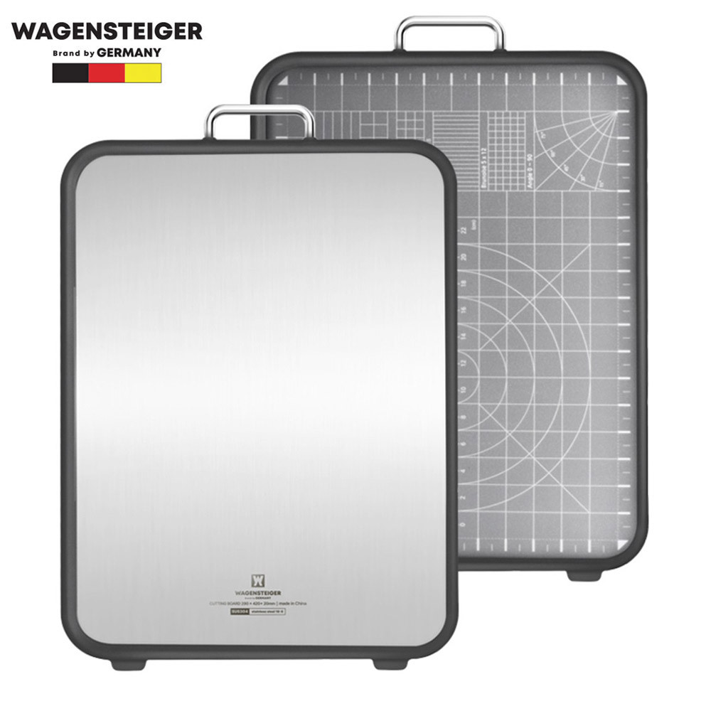 WAGENSTEIGER Double-Sided Cutting Board Stainless Steel Non-Slip Surface Korea