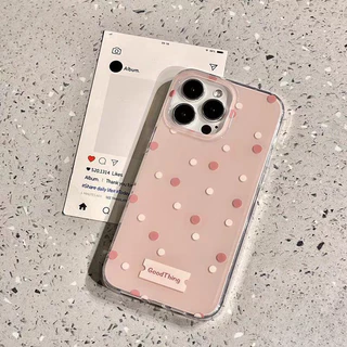 เคสไอโฟน 16 13 สำหรับ IPhone XR 11 15 13 12 16 14 Pro Max XS X 16Plus Max 15 7 8 16 Plus ปก IMD สุดหรูลายจุดใหม่