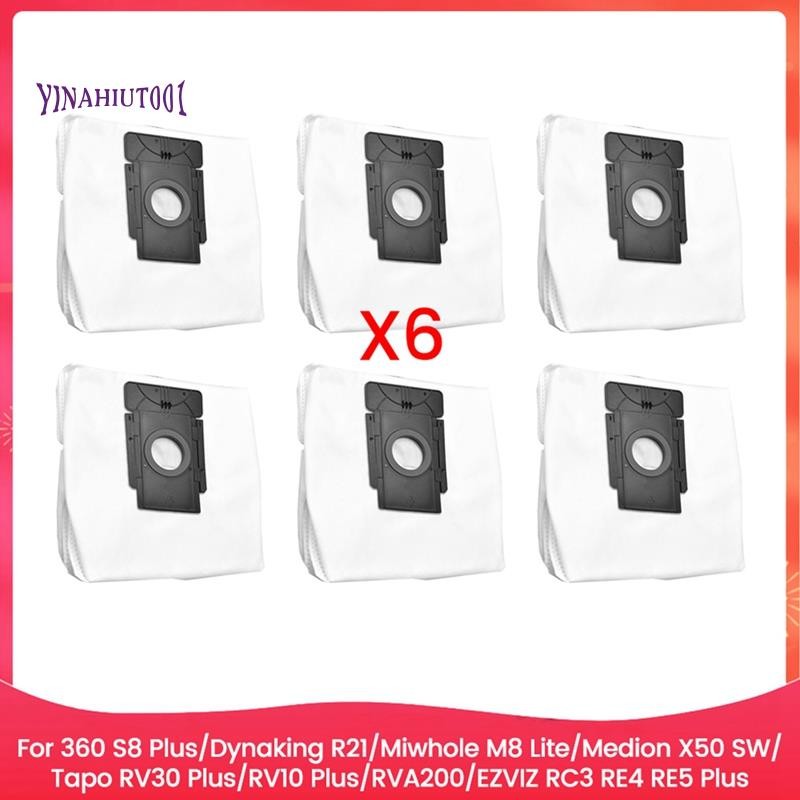 Yinahiut001Dust Bag สําหรับ 360 S8 Plus, Dynaking R21, MiEarth M8 Lite, X50 SW, RV30 Plus/RV10 Plus/