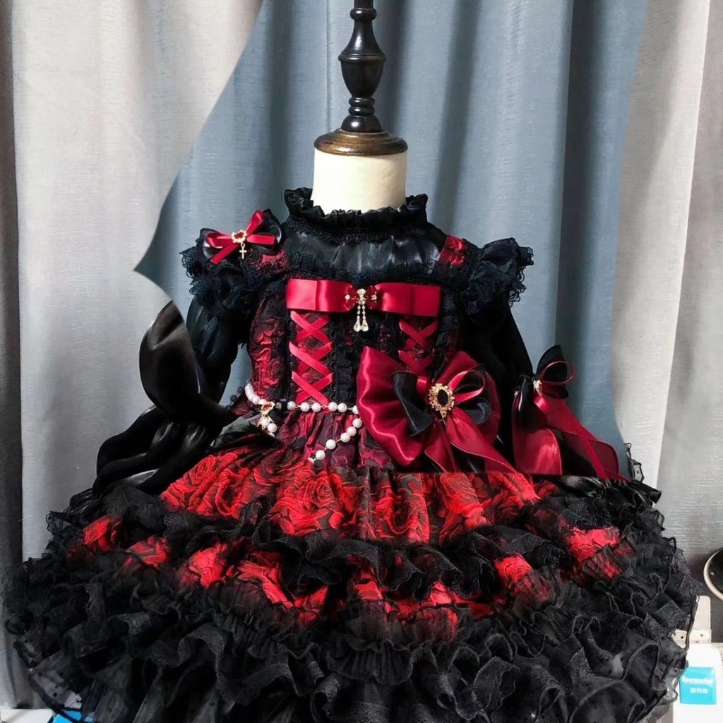 ชุดHALLOWEENเจ้าหญิงผีเสื้อและแวมไพร์ สำหรับLOLITA ชุดฤดูใบไม้ร่วง