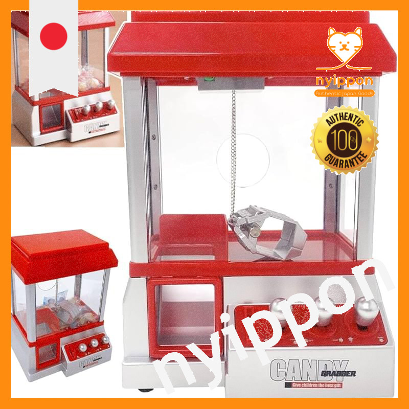 UPstore Crane Game Crane Catcher UFO Battery Operated Coin Game Party Toy Tabletop Toy with Coins In
