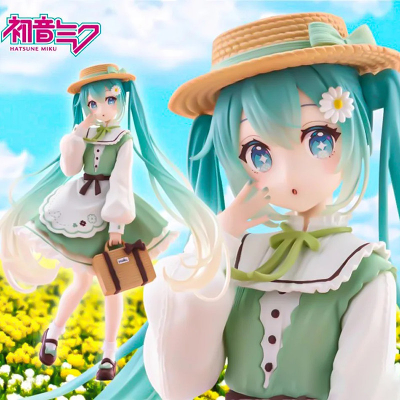 18 ซม.Hatsune Miku อะนิเมะรูป Miku แฟชั่นประเทศ Action Figurine Vocaloid Miku Collector รุ่นเดสก์ท็อปตุ๊กตาของเล่น