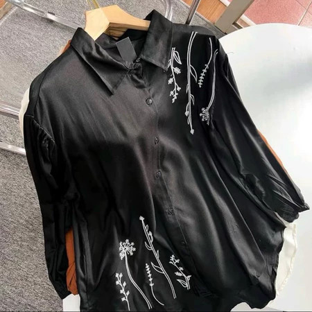 Tq88indonesia เสื้อเบลาส์ปักลายอินเทรนด์ / LIKA BLOUSE แขนยาวร่วมสมัย