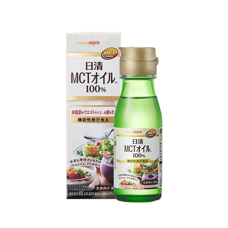 นําเข้า Nissin MCT น้ํามันผัก (Medium Chain Glycerin Triester) 85g * 1 ขวด Ketogenic Diet Fitness 8.