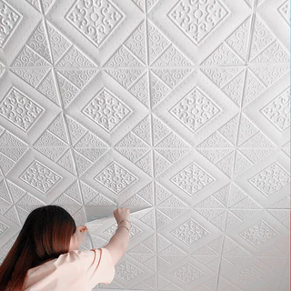35cm Wallpaper ติดผนัง 3d มีกาวในตัวสติ๊กเกอร์ติดผนัง ตกแต่งเพดาน วอลล์เปเปอร์ วอลเปเปอร์ สติ๊กเกอร์ตกแต่งห้องนอน