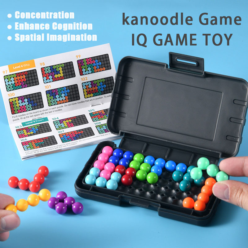 เกม Kanoodle เกม IQ ของเล่น Magic Bead Pyramid ของเล่นเพื่อการศึกษาสําหรับของขวัญเด็ก