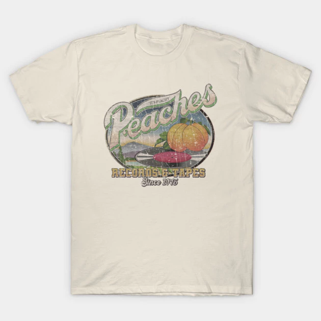 เสื้อยืด Vintage Peaches Records Tapes 1975