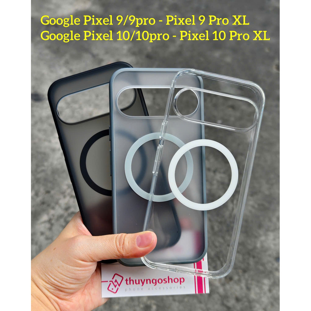 Google Pixel 10 Pro XL - Pixel 10 - Pixel 10 Pro - Pixel 9 Pro XL เคสเคลือบป้องกันลายนิ้วมือ (พร้อมแ