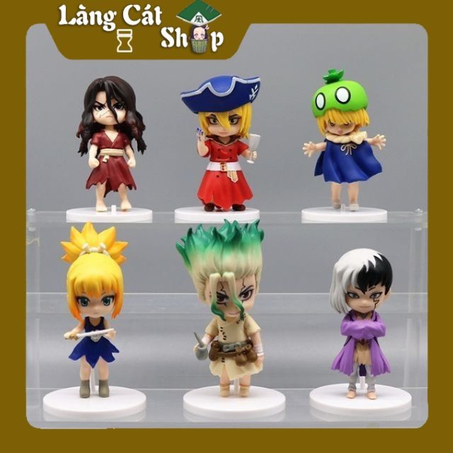 (Odd) Combo Set 6 Dr Stone Anime/ Manga Figure Models (Stone Doctor, Fossil World)