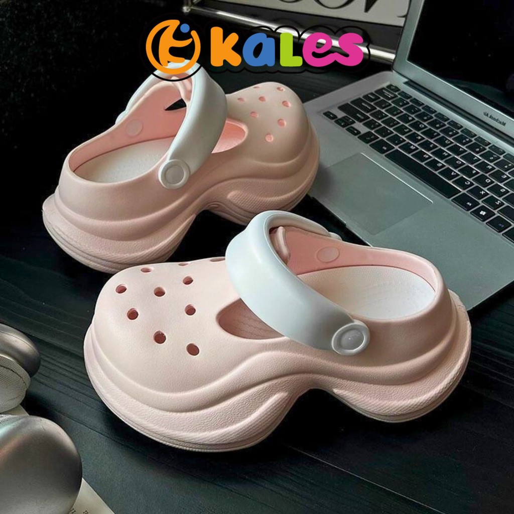 HAPPYFIT FOOTWEAR KALES CR01 Ladies Sandals Wedges Heels 6 cm Kasut Perempuan Soft EVA @CR01