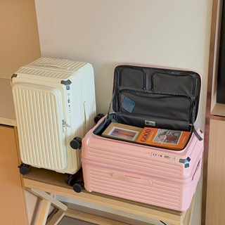 พีซีใหม่1:9เปิดด้านข้างขยาย5ล้อกระเป๋าเดินทางมัลติฟังก์ชั่พอ…