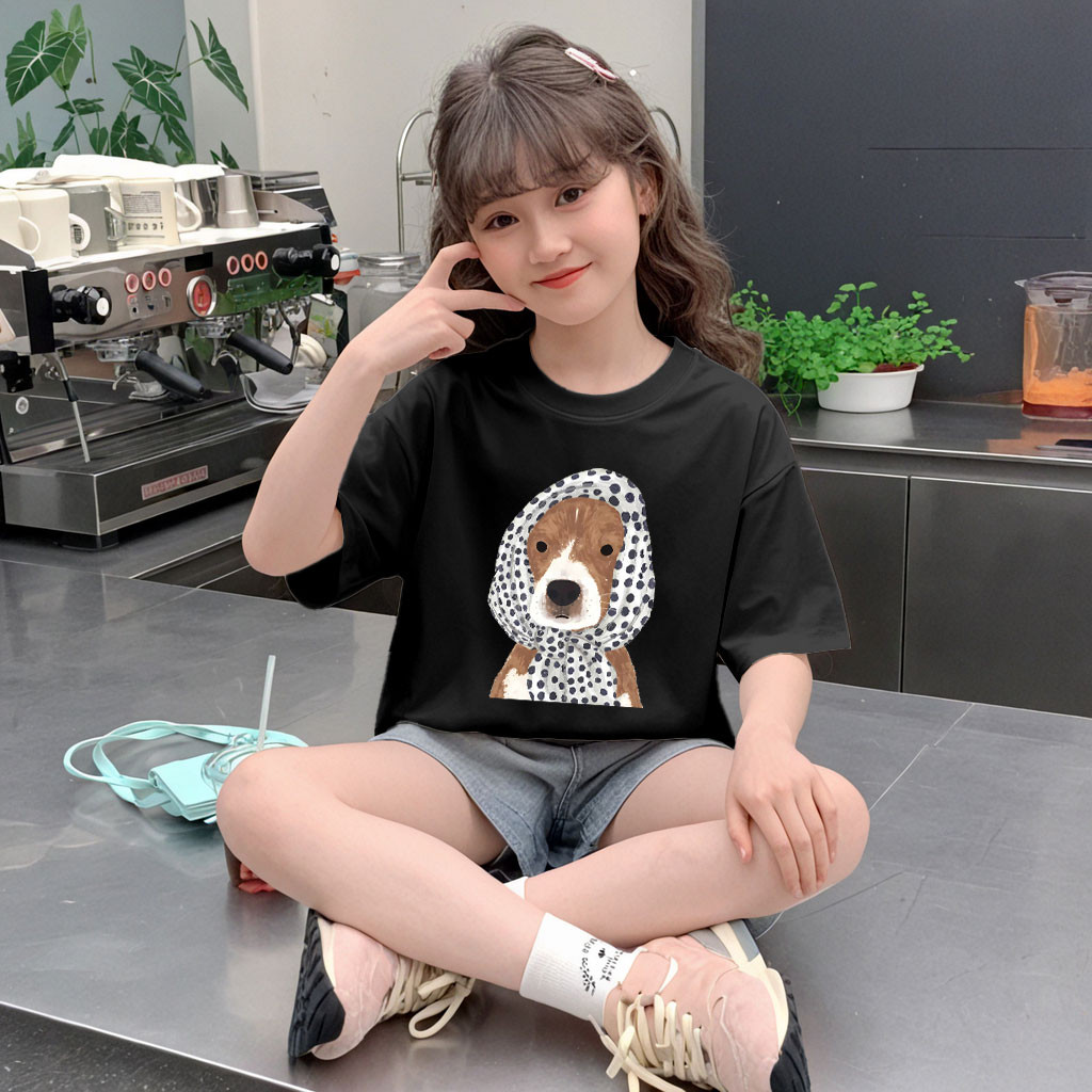 Yout-children เสื้อเด็ก เสื้อผ้าเด็กผู้หญิง ใส่สบาย 2- 9 ขวบ เหมาะกับฤดูร้อน 'dog'