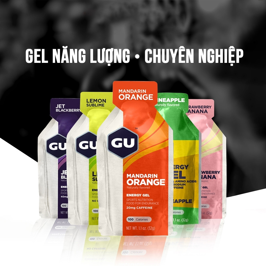 GU Energy Energy Energy Gel หลายรสเติมพลังงานได้อย่างรวดเร็ว เจลกีฬาวิ่งช่วยเพิ่มความสามารถ GU