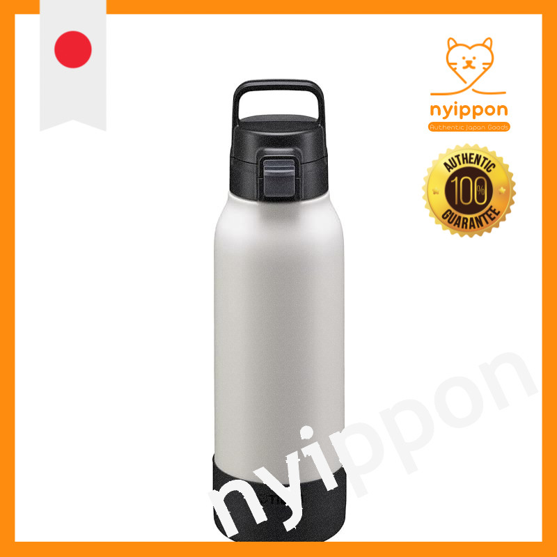 Tiger Thermos Water Bottle 1.2 Liters with Handle, Easy One-Handed Open, One-Touch Vacuum Insulated 