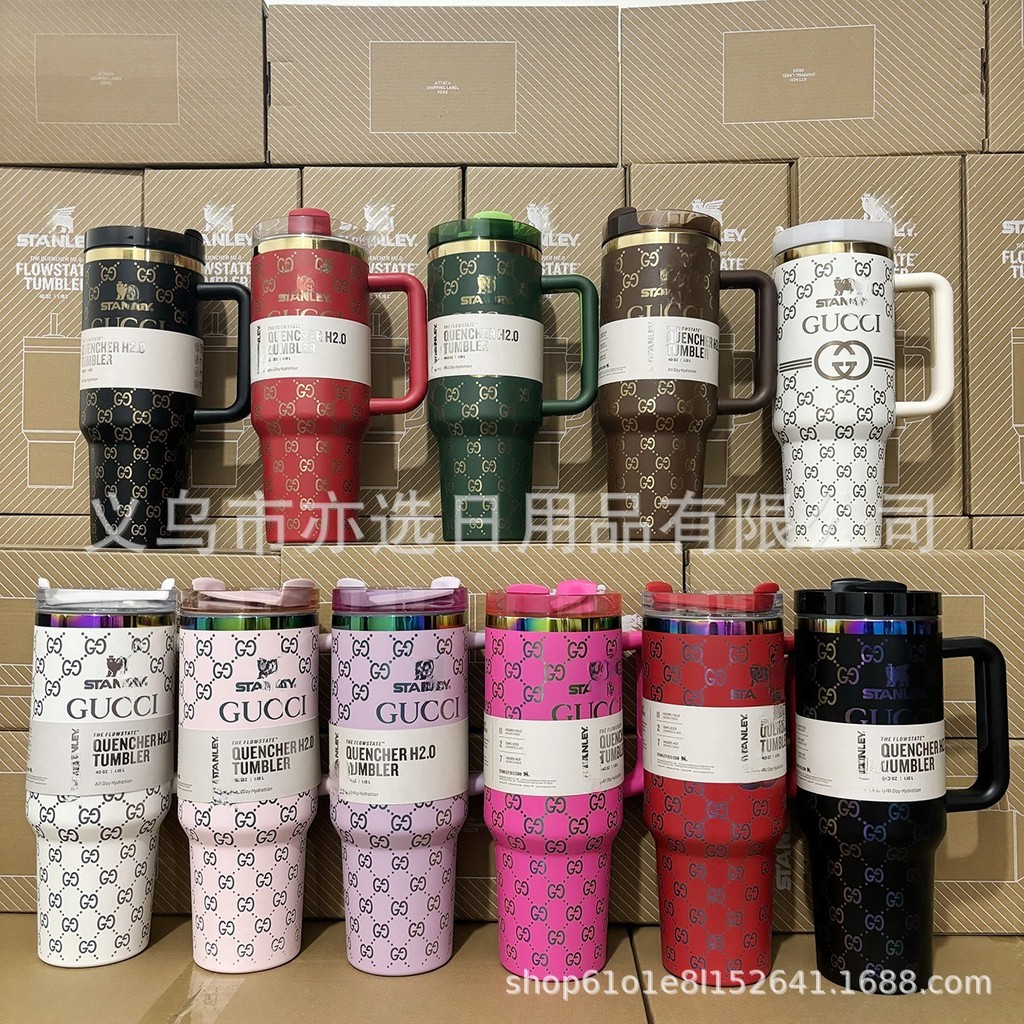 Stanley Same Style 40oz Second-Generation Car Cup Stainless Steel Ice Master Cup Portable Thermos Cup