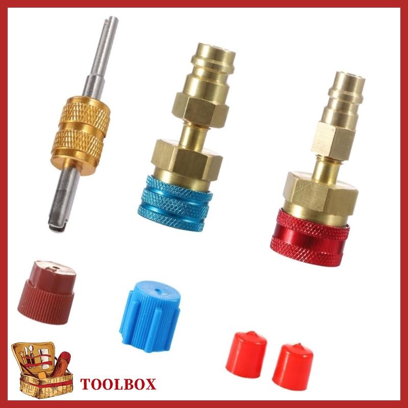 TOOLBOX R1234YF ข้อต่อขั้วต่อ R1234YF ถึง R134A อะแดปเตอร์ข้อต่อด่วน