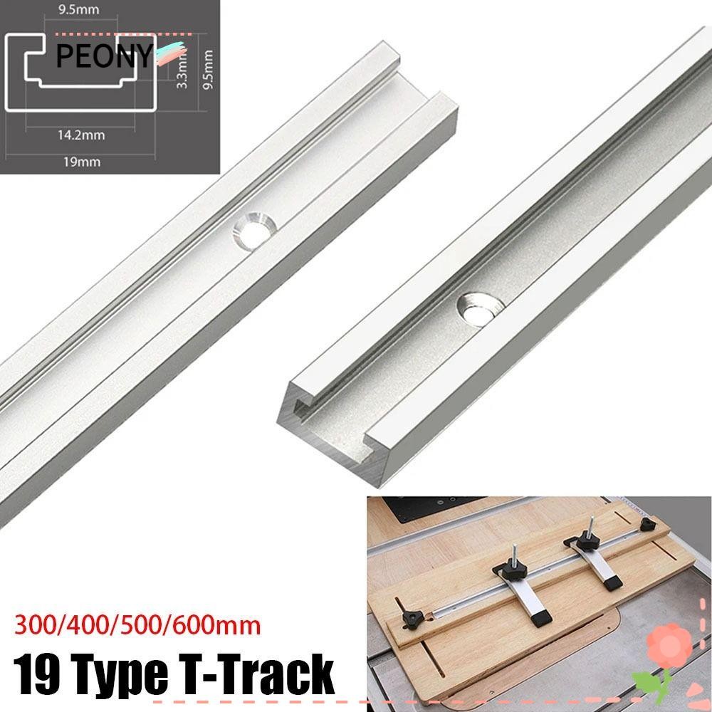 PEONYPAVILION 1 ชิ้น T-Track, T Slider Fixture Slot สไลด์อลูมิเนียม T-Slot Track, รางท่องเที่ยวสไลด์