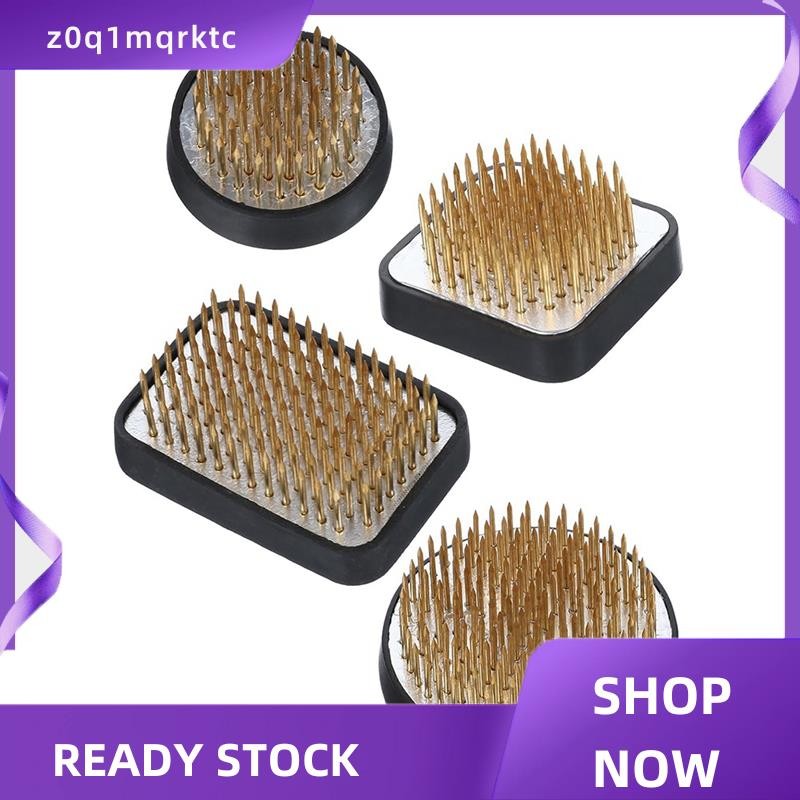 z0q1mqrktc 4 ชิ้นญี่ปุ่น Ikebana Kenzan ชุดสําหรับการจัดดอกไม้,2.4in รอบ,1.6in Square,2.1in X 1.4in 