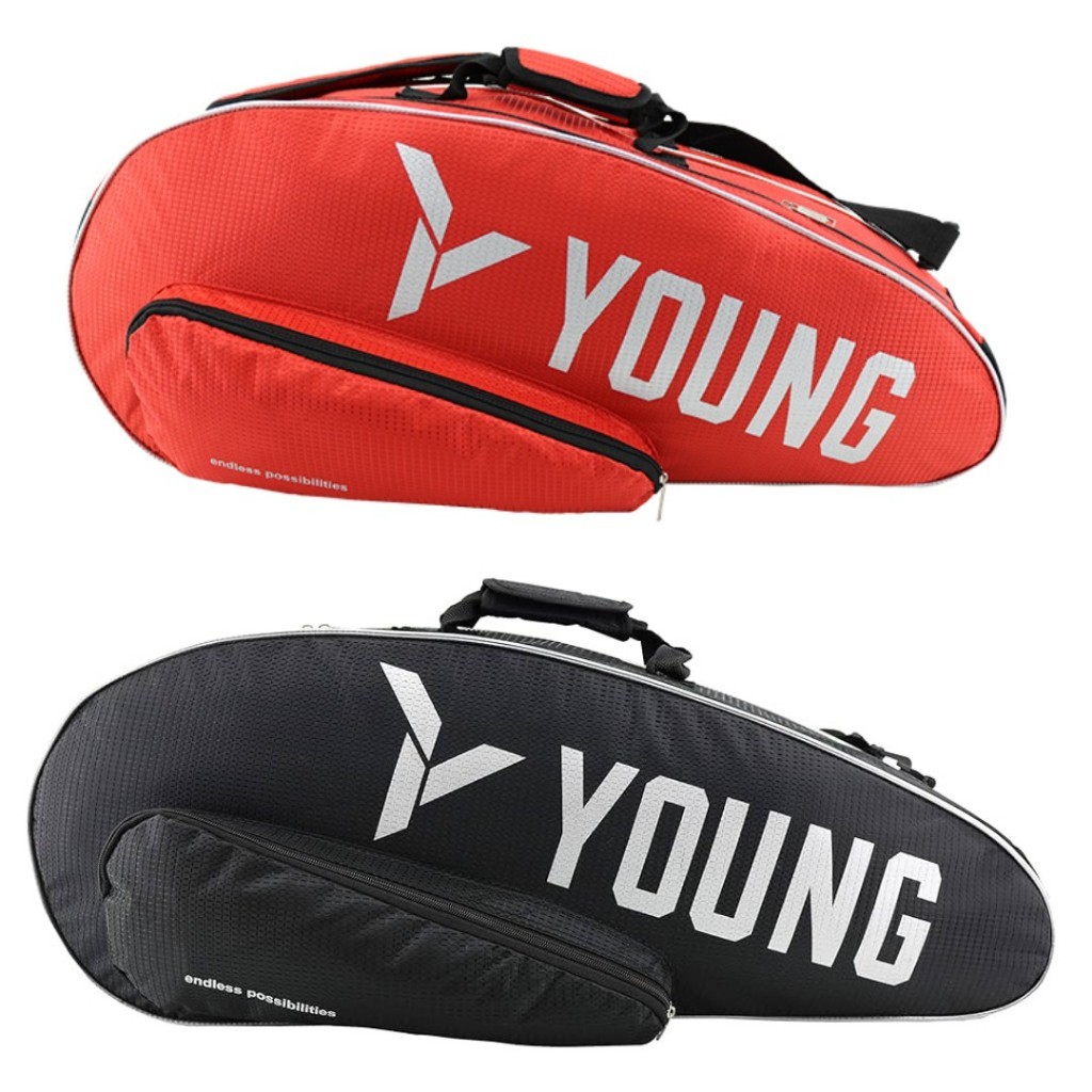 YOUNG BADMINTON DOUBLE COMPARTMENT PRO CKET BAG Y-BG02-C