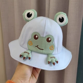 🐸หมวกกันแดดเด็กน้อยรูปกบ น่ารัก หมวกบางสำหรับฤดูใบไม้ผลิและใบไม้ร่วง หมวกกันแดดสำหรับเด็กชายเด็กหญิง ท่องเที่ยว