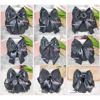 เน็ตคลุมผม สีดำ ขนาดใหญ่(ผ้าคลุมเรียบ) สำหรับ นักเรียน นิสิต พยาบาล