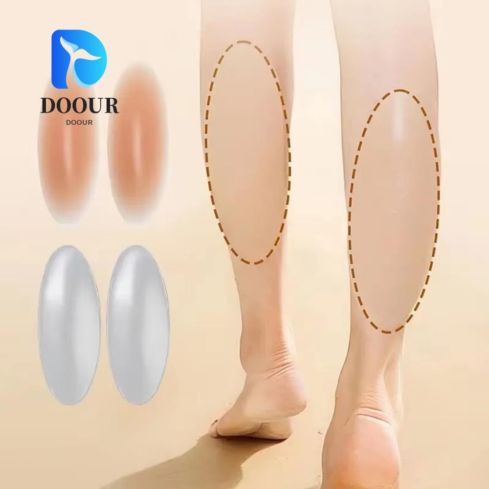 DOOUR แผ่นรองใต้วงkol คอนทัวร์ 2 ชิ้น, แผ่นรองรูปร่างขาซิลิโคนแบบใช้ซ้ำได้, กันลื่นสำหรับหลากหลายสถา