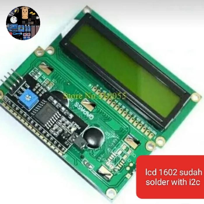 HIJAU Lcd i2c 1602 สีเขียว 16x2 จอเขียว + i2c