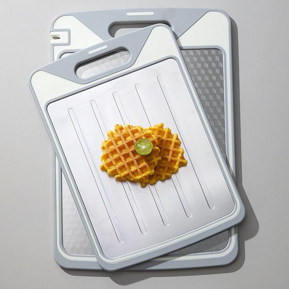 เขียง อามูระ เขียงมัลติฟังก์ชั่นสองด้านสแตนเลสทนทานกันลื่นพร้อมที่เหลาเขียงอุปกรณ์ครัว - รูปที่ 4