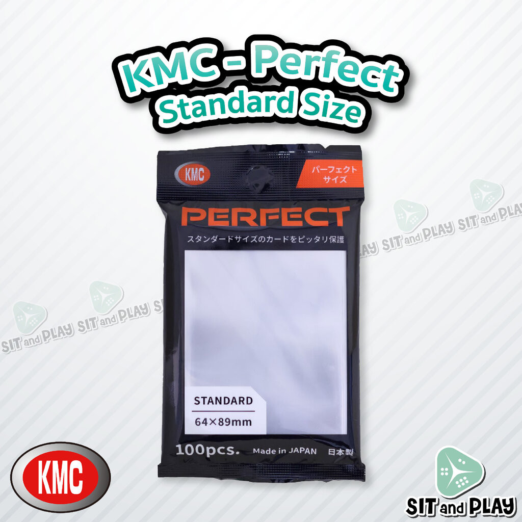 KMC - Perfect ( Standard Size ) Inner Sleeve ซองใส ใส่การ์ด ขนาดพอดี ชั้นในสุด 100 ซอง สำหรับ Pokemon, MTG, Lorcana