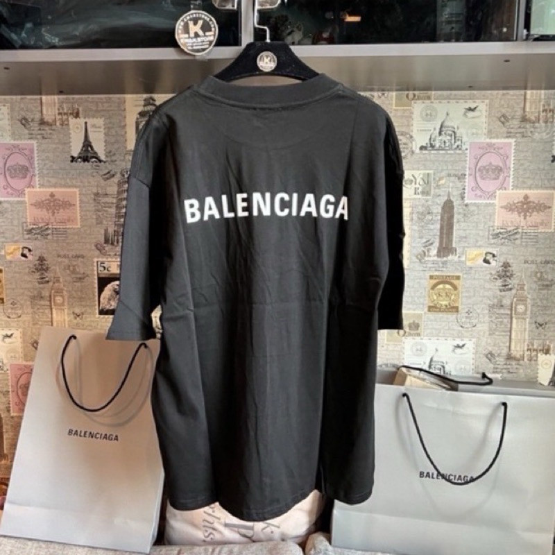 B บีบี Balen 2000-2023 Medium Logo Print Embroidered Tshirt (เกรดพรีเมี่ยมพร้อมส่ง) บาเลน ลายปัก ลายสกรีน
