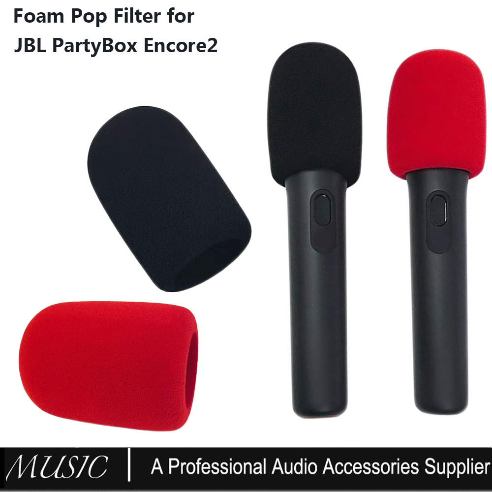 ไมโครโฟนฝาครอบกันลมสําหรับ JBL PartyBox Encore2 ไมโครโฟนไร้สาย, Windproof Foam Pop Filter Mic โฟมสําหรับ JBL PartyBox Encore ไมโครโฟนไร้สาย
