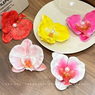 กิ๊บติดผม ลายดอกไม้ ประดับมุก ไล่เฉดสี เกาหลี น่ารัก คลิปปากเป็ด มีหลายแบบให้เลือก ส่งไวจากไทย