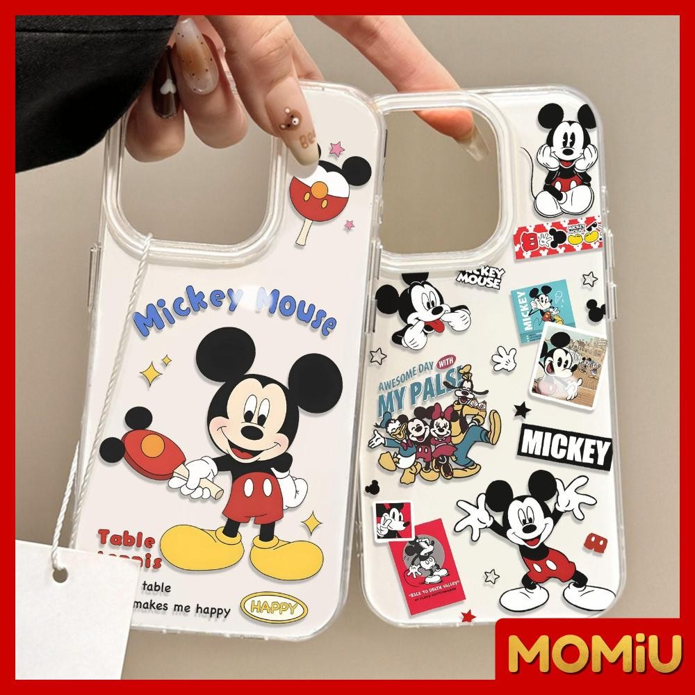 MOMiU - เจลลี่เนียนเงา IMD สีขาว เข้ากันได้สำหรับ เคสไอโฟน11 เคส iphone 16Pro Max 7Plus XR 12 13 14 15 หนูน่ารัก