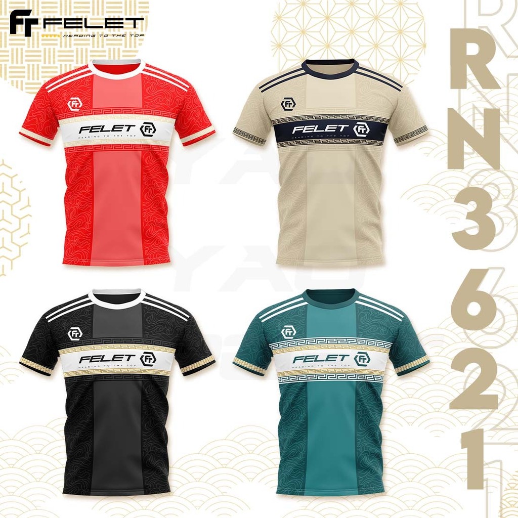 FELET RN JERSEY RN3621 เสื้อแบดมินตัน Badminton Baju by FELET