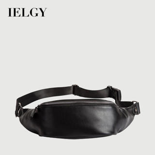 IELGY กระเป๋าคาดหน้าอกฝ้าผู้ชายสไตล์ใหม่อินเทรนด์หนังเยาวชนก…