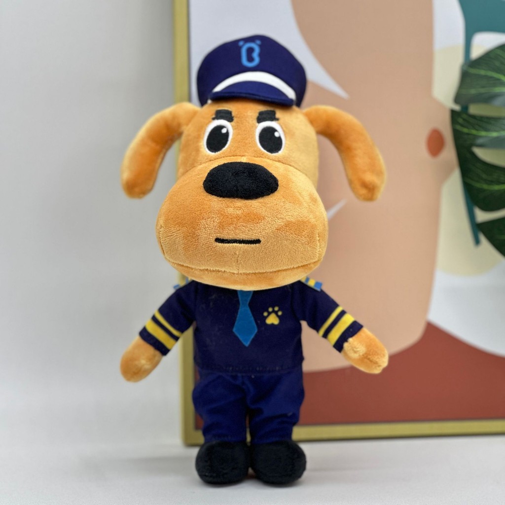 ของเล่นตุ๊กตาลาบราดอร์นายอําเภอเด็กตุ๊กตาของขวัญตกแต่งบ้านเด็กปัจจุบัน