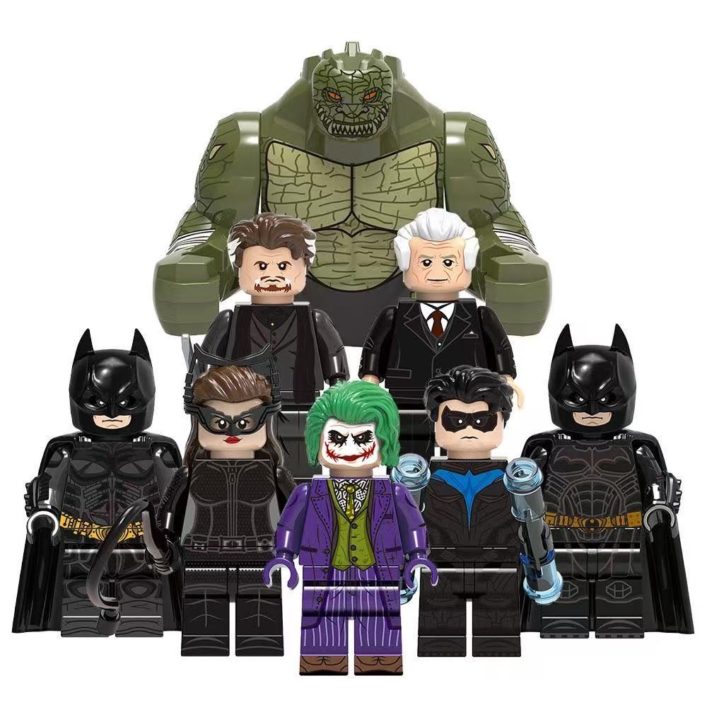 Superhero Action Figures Catwoman Killer Croc Alfred Pennyworth Ra's al Ghul ของเล่นคอลเลกชันบล็อกอา