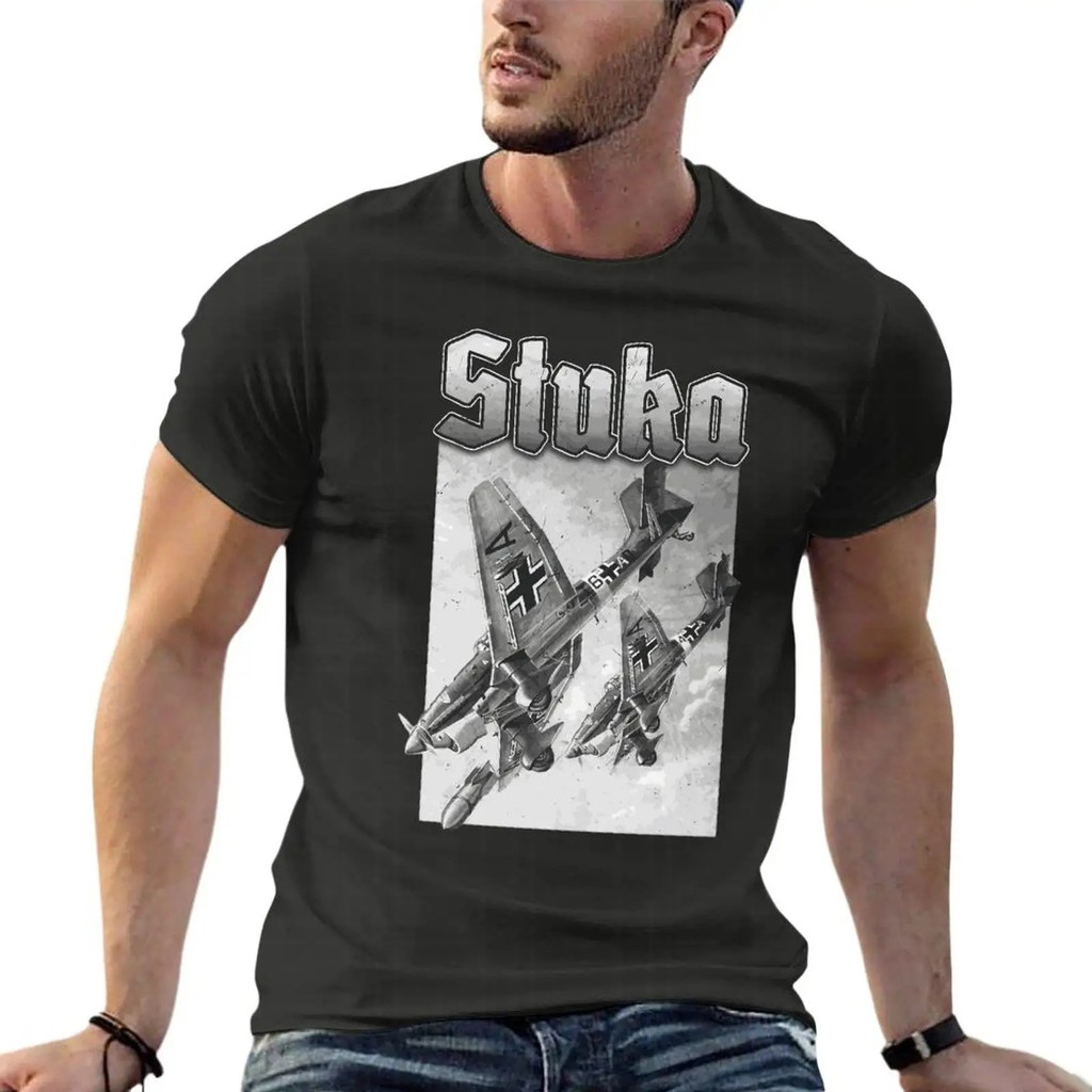 เสื้อยืดธีมWW2 Wehrmacht Luftwaffe สำหรับผู้ชายและผู้หญิง ทำจากผ้าฝ้าย สไตล์ STREETWEAR ไซส์ใหญ่