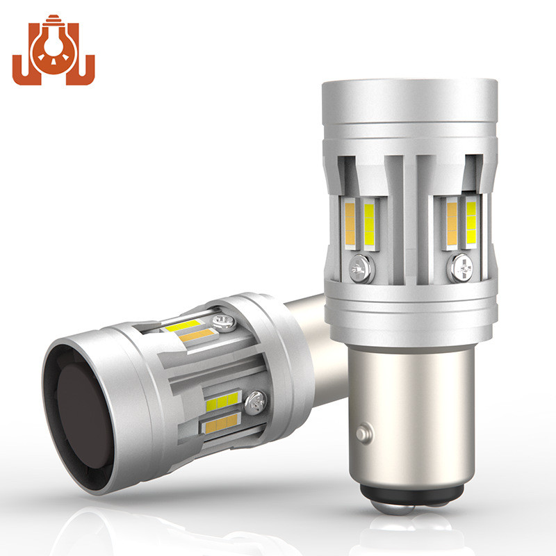 1157白黄双色LED解码灯高亮大功率1860光源防快闪无报错LED车灯