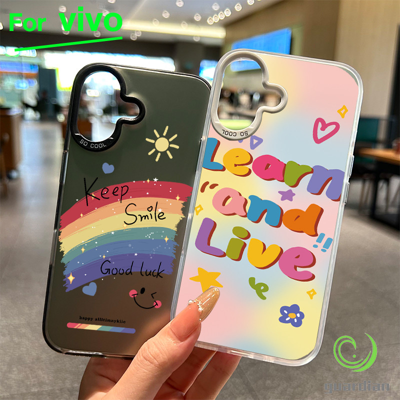 สำหรับ Vivo เคส Y200 Y20 Y20s Y12s Y12A ข้อความสร้างกำลังใจรอยรุ้ง Y17 Y12 Y15 Y11 Y12i Y15A โทรศัพท์วิโว่ V40 V40PRO