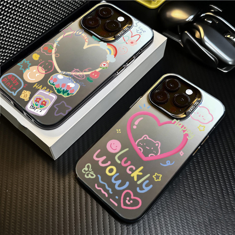 Rainbow Love Graffiti สําหรับ Samsung A12 M12 A13 A35 5G A34 A04 A24 A14 A55 A15 A05 A54 A03 A24 A50 A30S A04E A53 A73 A52 A33 A04S Hard IMD