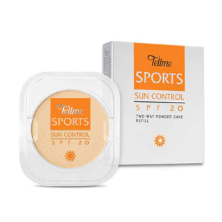Tellme Sports Sun Control Two-Way Powder Cake refill SPF20 แป้งเค้กเท็ลมี สปอต ซัน ทู เวย์ พาวเดอร์ เค้ก รีฟิว 12กรัม