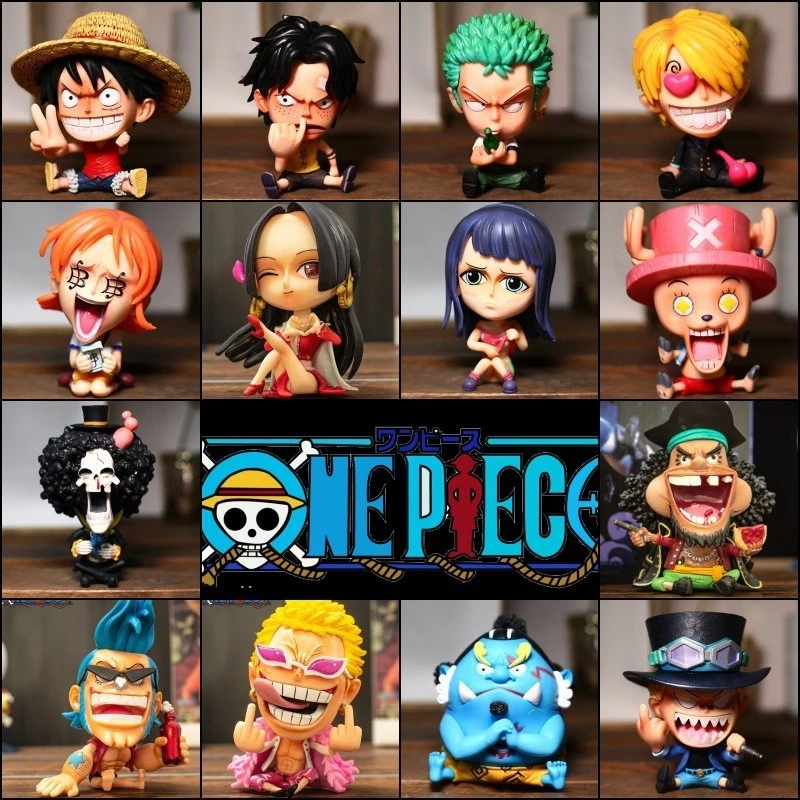 อะนิเมะตุ๊กตา ตุ๊กตาฟิกเกอร์ One Piece Luffy Zoro Sanji ลูฟี่ ขนาดเล็ก 8-10 ซม. ตัวเลขของเล่น ของเล่นสําหรับเด็ก thumbnail 3