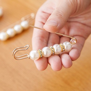 เข็มกลัดมุก แฟชั่นเครื่องประดับ  ปรับขนาดเอว วัสดุ: โลหะผสม …