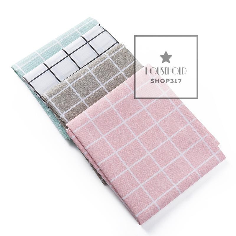 พร้อมส่ง  ผ้าปูโต๊ะ ผ้าคลุมโต๊ะ ผ้าปูโต๊ะสไตล์มินิมอล  พลาสติก PEVA มี 2 ขนาด  ลายตาราง กันน้ำ hh99 ราคา ถูกที่สุด ดีลบีเคเค แกลเลอรีภาพที่ 5