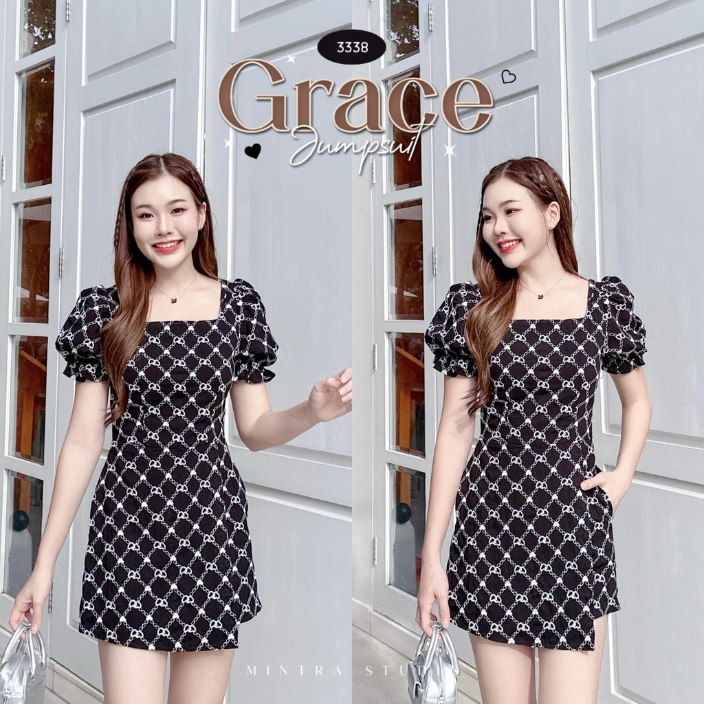 Grace Jumpsuit - จั้มสูทแขนตุ๊กตา ด้านในเป็นกางเกง MT.STDO
